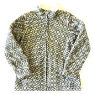LL Bean Diamond Jacquard Anorak Jacket 296574